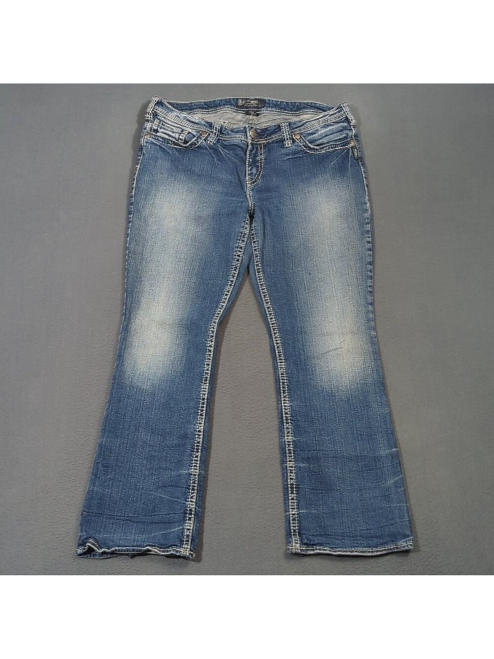 Silver Jeans Women's 16x31 Blue Aiko Bootcut Denim Western Cowgirl Rodeo